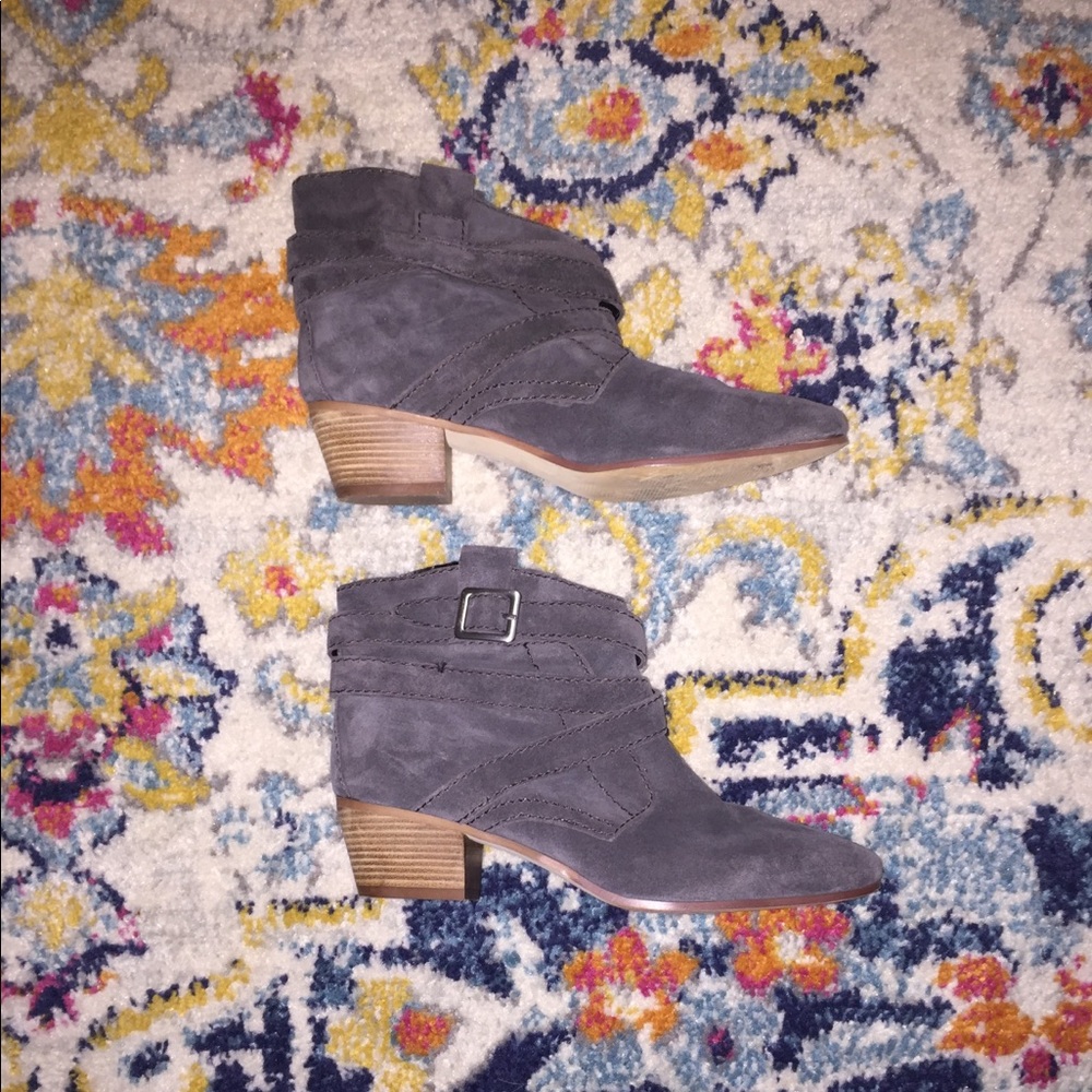 Nine West Grey Suede Boots